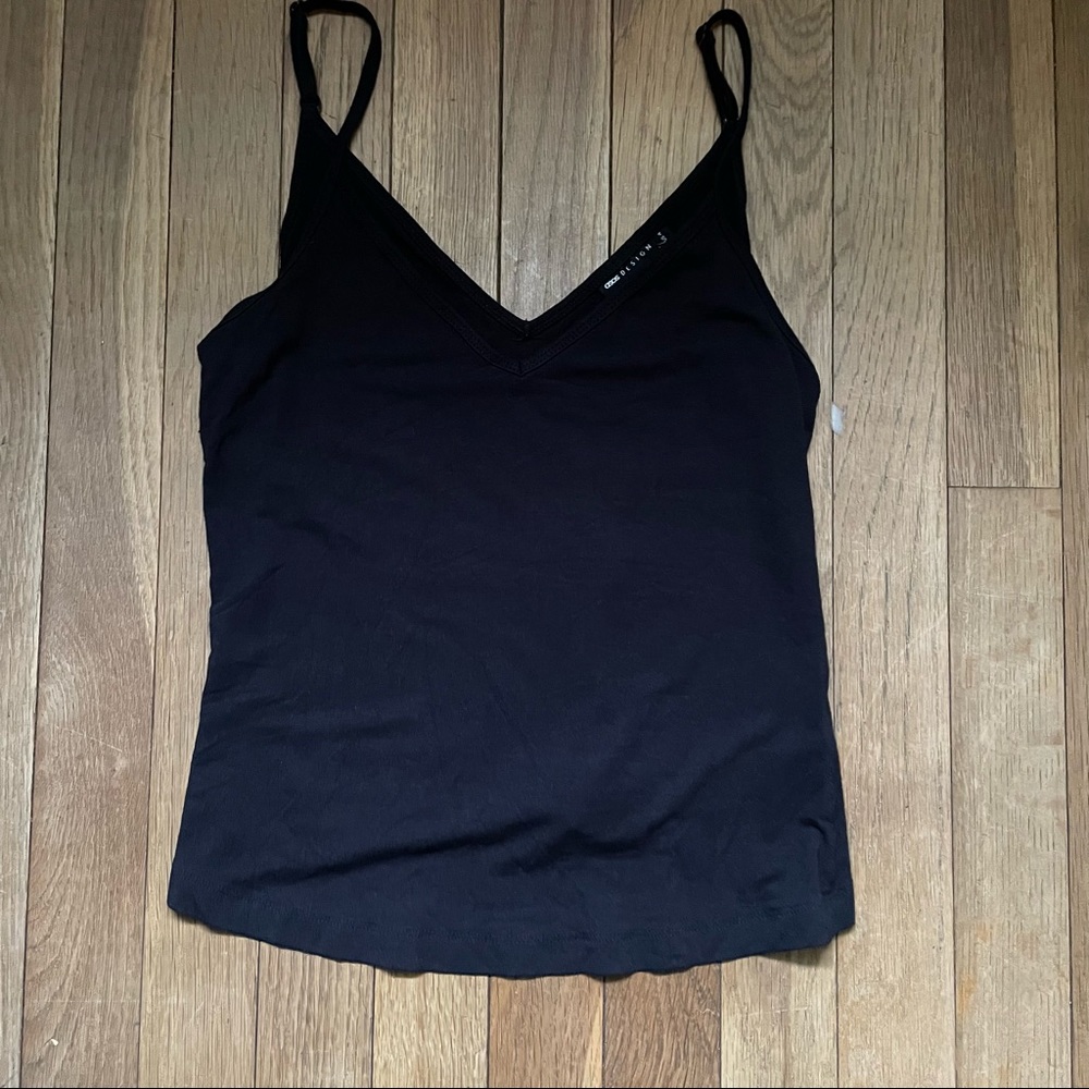 Black tank top